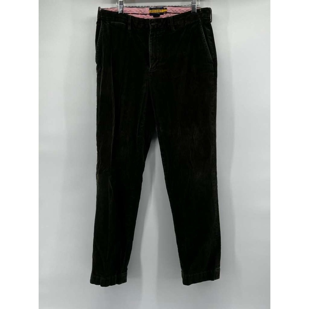 Polo Ralph Lauren Rugby‎ Corduroy Pants Size 34 Mens Preppy Green Chino